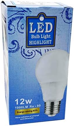 Teklectric - Led лампа дневна светлина 5000 До 12 720 W Лумена - еквивалента на 75 W - Електрическа крушка A19 L. E. D. (4,12 W)