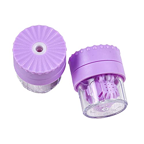 Машина за почистване на контактни лещи, Препарат за миене на Контактни лещи със защита от хлъзгане за ежедневна грижа (лилаво)