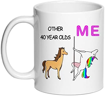 SIUNY Подаръци за 40-ия рожден ден на жените - Други чаши за кафе Me Unicorn за 40-годишните - Нов, най-Добрите Идеи