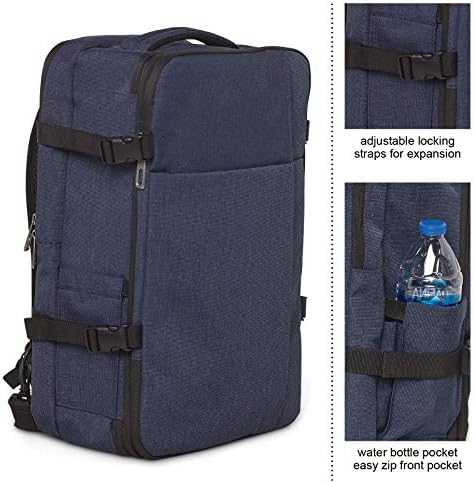 Xelfly - Раница за багаж за лаптоп – Разширение на ръчния багаж, Пътен раница за лаптоп 17 инча (Кобальтово-син)