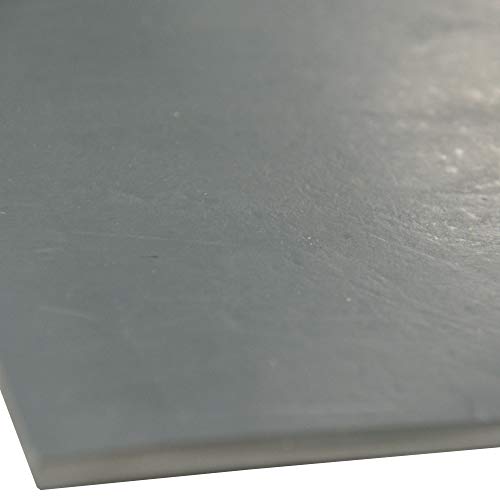 Твърд лист силиконов каучук с дебелина 0,010 инча, 24 X 36, Дюрометр 10а, сив
