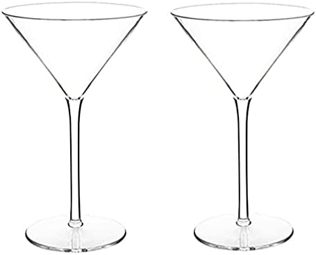 Hemoton Реколта Чаши за Мартини 2 бр. Прозрачни Чаши за Уиски, Вино, Бира, Чаши за Коктейли, Чаши за Пиене, Бар, Прибори,