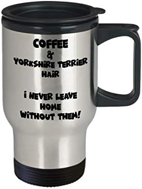 Пътна чаша с Йоркширским терьером - Забавна и хубава Чаша за чай и кафе Е идеален за пътуване И подаръци