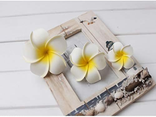 Дамски Цвете Шнола за Коса от Стиропор, Хавайски Изкуствени Цветя, Плюмерии за Плажна Сватба, 3 Опаковки ZFJ01