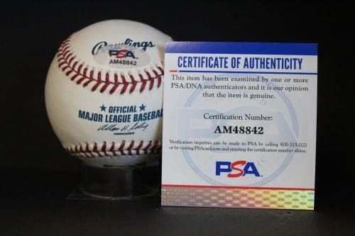 Бейзболни Топки с Автограф на Троя Глауса Auto PSA/DNA AM48842 - Бейзболни топки С Автографи
