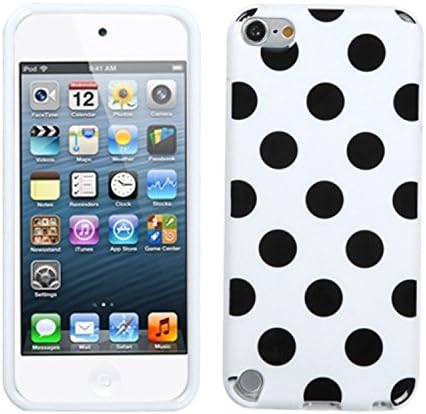 Уникален защитен калъф Asmyna за iPod touch 5 (Черно на точки /Бяло)