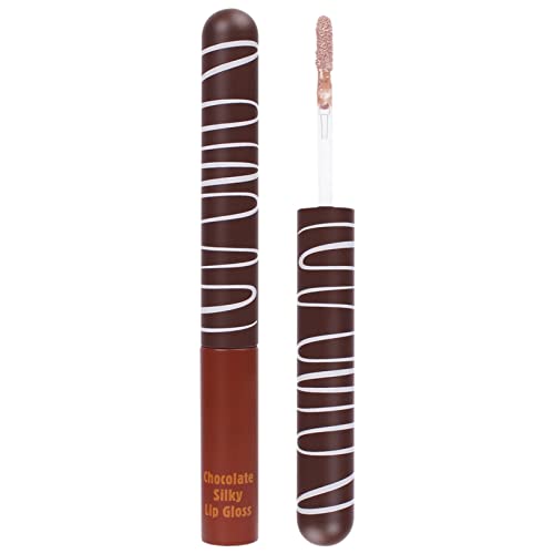 Xiahium Блески за устни за тийнейджъри Опаковка на Шоколадова Глазура за устни Хидратиращ Овлажняващ Калена Хидратиращ
