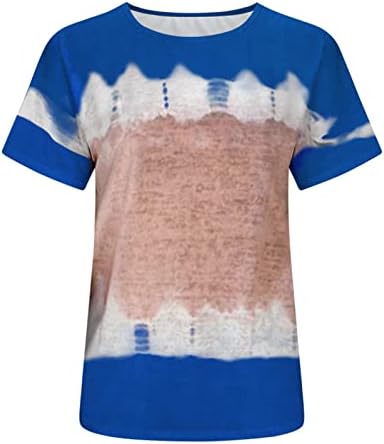 Дамски Блузи, Ежедневни Свободна Блуза, Модна Тениска с принтом под формата на тай-боя 2023, Блуза с кръгло деколте,