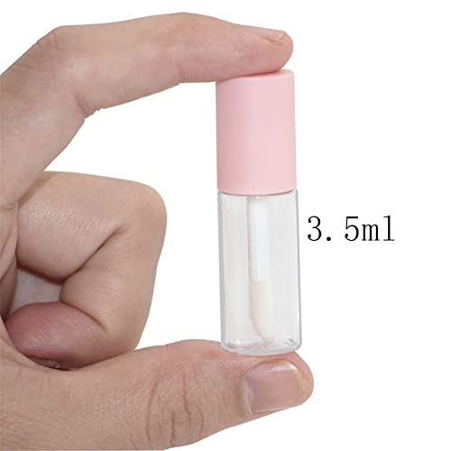 3.5 МЛ Мини-Тръби за Блясък за устни, Празни С Розова пръчка, Определени за извършване на гланц за устни със собствените