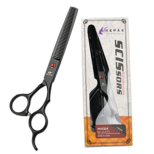 ГЕМАТИТОВЫЕ черни титанов 7-инчов ножица за подстригване на коса и розови пробивни ножици за коса (филировочные ножици)