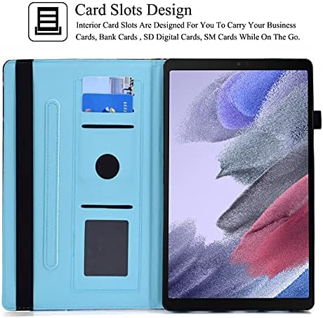 Калъф за таблет REASUN Galaxy Tab A7 Lite 2021, Калъф-поставка от изкуствена кожа Премиум-клас, Отделения за карти, устойчив