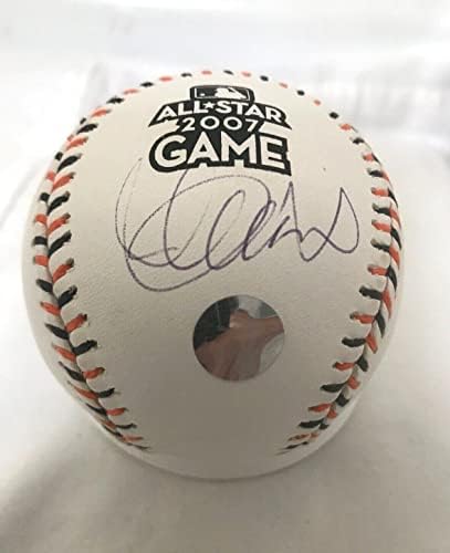 2007 Ичиро Сузуки е подписал Официален договор с Бадом Селигом на Мач на звездите бейзбол, Ичиро COA - Бейзболни топки