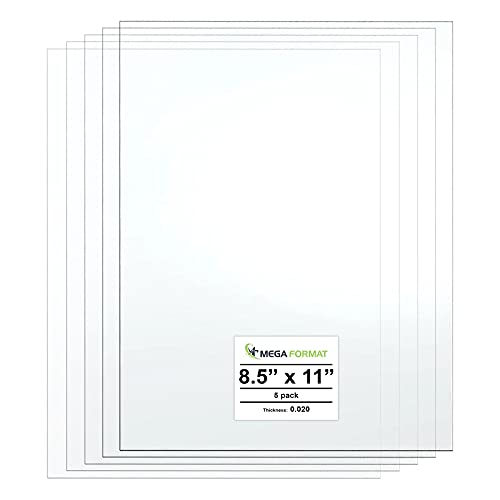 Лист от прозрачен полистирол, гъвкава пластмасова дъска, 8,5 x 11 (с дебелина 0,020 мм), лист от стирен, идеален за моделиране