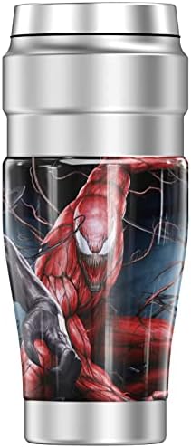 ТЕРМОС Venom Venom And Carnage STAINLESS KING Пътен Чаша от неръждаема стомана с вакуумна изолация и двойни стени, 16
