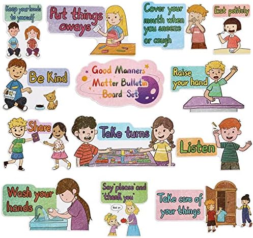 13 Опаковки, Плакати с Правилата за поведение в класната стая, Набор от информационни Табла в класната стая, Образователни