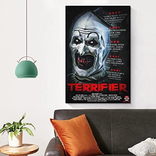 Ужасяващи и Плакат на Филм на ужасите за Стая Естетически Платно монтаж на стена Арт Декор Спални 12x18 инча (30x45 см)
