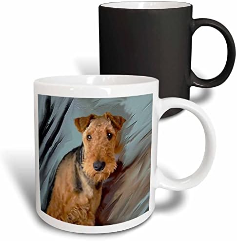 3. Портрет на куче от породата вид едър рунтав териер - эрдейл териер- Чаши (mug_4169_1)