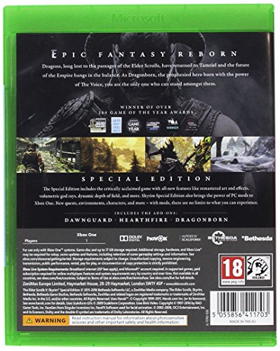 The Elder Scrolls V: Skyrim Special Edition Xbox One (импортированная версия)