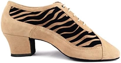 Модерни обувки за практикуване на PortDance PD703 - Цвят: Camel/Тигрови - модел - Произведено в Португалия
