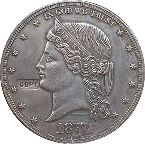 Challenge Coin 1877 Монети на стойност 1 долар на САЩ е копие на Копие от Колекцията Бижута Подаръци Колекция от монети