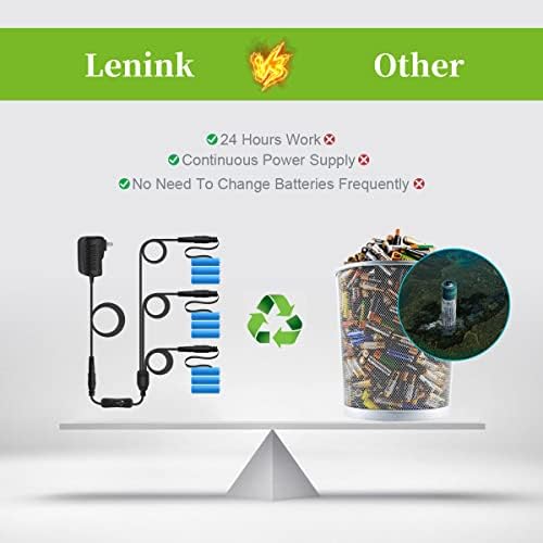Lenink Комплект адаптери на захранване ac, от 1 до 3 от ключа за включване/изключване на батерии тип АА, да се замени с 3 батерии тип АА