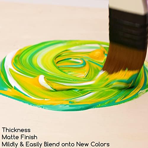 Комплект акрилни бои MEEDEN, 15 Цвята, 100 мл/3,38 унция, Нетоксични Акрилни Бои за рисуване Тиква за Хелоуин, Създаване