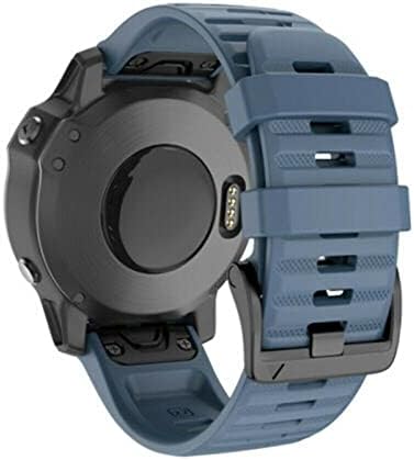 TWRQA 26 20 22 мм силикон быстроразъемный каишка за часовник Garmin Fenix 6X 7X Watch Easyfit каишка за китката
