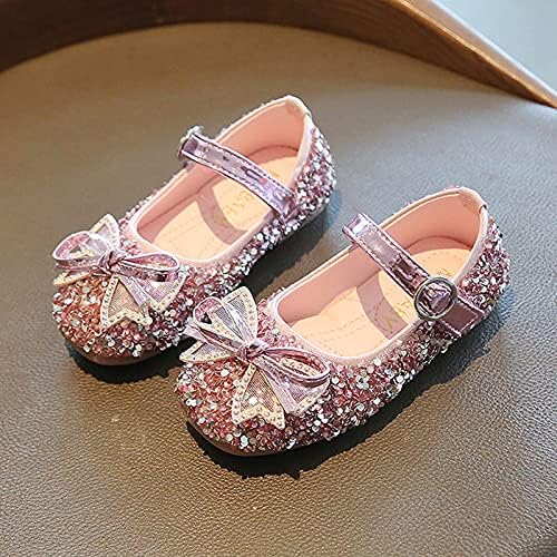Обувки за малки момичета Mary Jane Върху плоска подметка, Ежедневни балет апартаменти без закопчалка на равна подметка