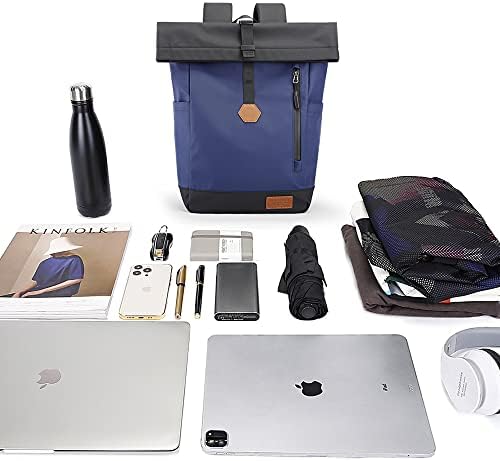 Модерен мъжки раница BANGE, Ежедневни Раници, Подходяща за лаптоп с диагонал 15,6 инча, Водоустойчив Раници с магнитна