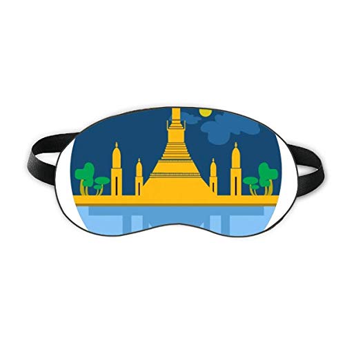 Тайланд Специален Храм Щит Sleep Eye Shield Мека Нощна Превръзка На Очите На Сивата Чанта За Носене