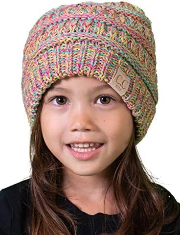 Весел Джанкет За деца, Детска Зимна шапка-Бини от Ребрена плетени, за бебета