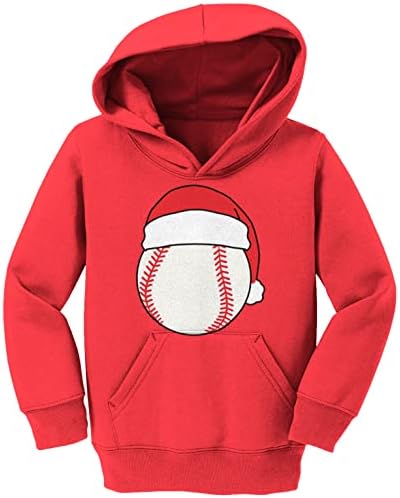 Бейзболна шапка на дядо коледа Haase Unlimited - Спортна Коледна Hoody За деца / Youth Руното hoody