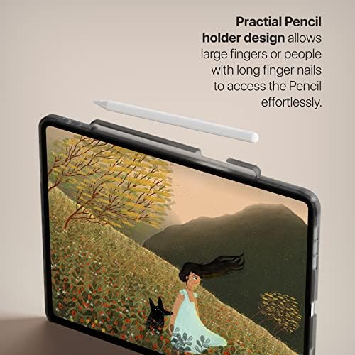 11-инчов калъф TineeOwl Мока за iPad Pro 2022, 2021, 2020, 2018 (4-ти, 3-ти, 2-ро, 1-во поколение), ултра тънък прозрачен