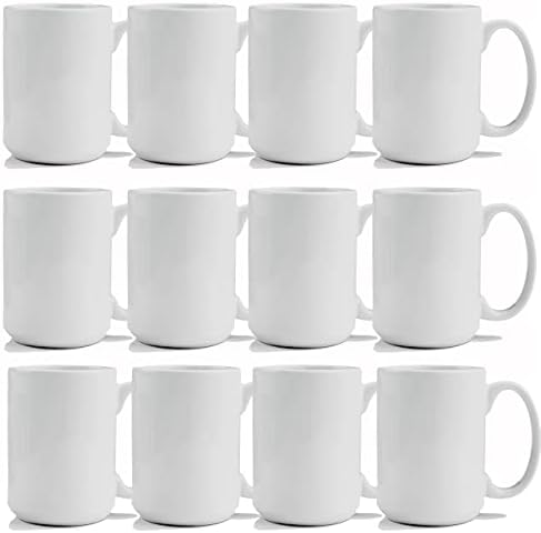 Празни Двете Чаши TANGLONG 15 грама, Бели Керамични Двете Чаши за Кафе, Големи Чаши за кафе, Супа, Чай, Мляко, лате,