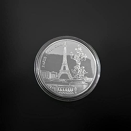 Париж-Айфеловата Кула Монети Възпоменателна Монета Събиране на Пътуване Монети Антични Копие Монета Занаят Колекционер