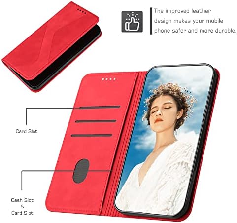 Защитен калъф-портфейл с кобур за Xiaomi Redmi 9C/Redmi 9/Redmi 9C, съвместими с NFC с Xiaomi Poco C3 Case [устойчив