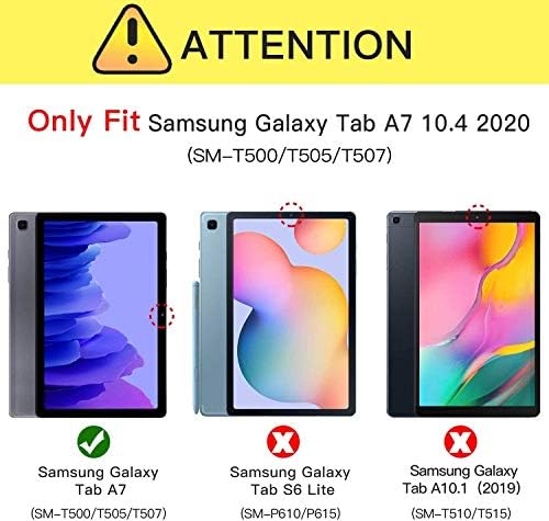 Калъф APOLL за Samsung Galaxy Tab A7 10,4 инча, модел SM-T500/505/507, устойчива на плъзгане Поставка, Противоударная