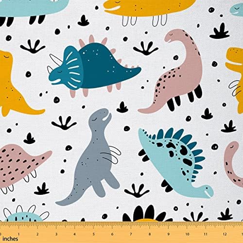 Хубав Плат с Динозавром в двора, Скъпа Мультяшная Плат с Изображение на Диви Животни, за Деца, юноши, Момчета, Цветен