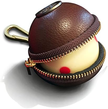 Ballsak Pro - Месинг/Кафяво - Калъф за битка с клипсой, чанта за битков за определяне на битков, билярдни топки, тренировъчни
