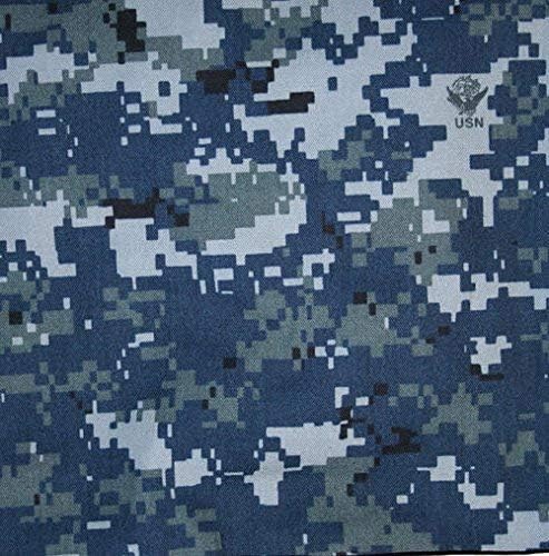 2 Два ярд камуфлажна кърпа NWU Digital Blue Nyco Кепър 65 от кепър лента през военно-морския флот на САЩ, освен лот