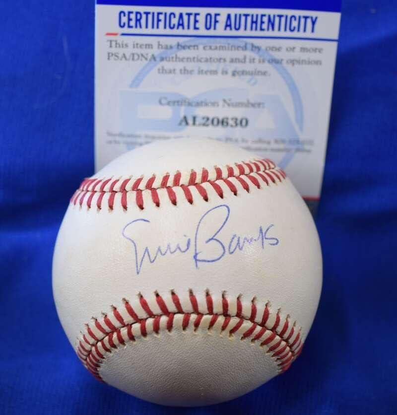 Ърни Banks PSA DNA Coa Автограф на Националната лийг Бейзбол с автограф на 3 - Бейзболни топки с автографи
