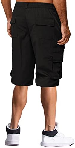 BEUU Мъжки Ежедневни Панталони с 5 Инчов(а) А) Вътрешен шев, Плоски Предните къси Панталони-Карго, Летни Шорти За Бягане,