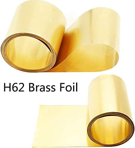 Щастливата латунная Лист плоча от злато филм H62 с Дебелина 0,8 мм, дължина месингова плоча 1000 мм /39,3 инча (Размер:
