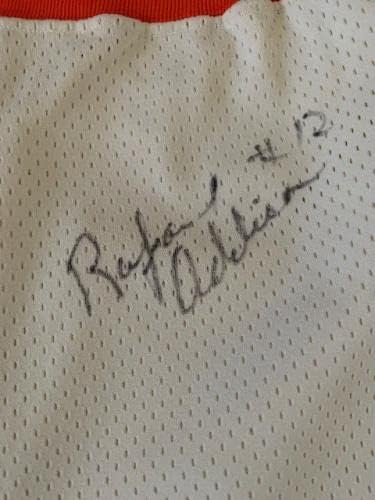 Реколта Баскетболни шорти на Рафаел Эддисона с автограф от ръката на + вашата тоалетна добре износени Баскетболни шорти