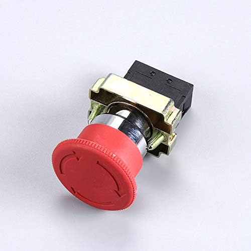 Сребърен контакт XB2-BS442/542 XB2-BS642 Бутон превключвател за Аварийно спиране Ключ ключ 30 мм 40 мм 60 мм - (Цвят: