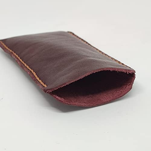 Чанта-кобур от естествена кожа за ZTE Axon 11 SE 5G, Калъф за вашия телефон ръчна изработка от естествена кожа, Кожен