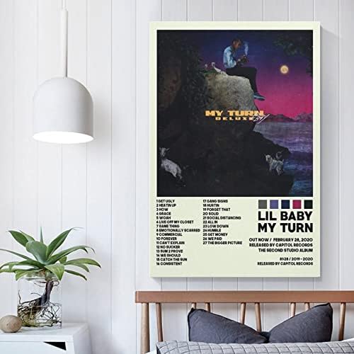 Плакат Lil Baby Плакат Моята страна Корица на албума Плакати за Стая Естетически Платно монтаж на стена Арт Декор Спални