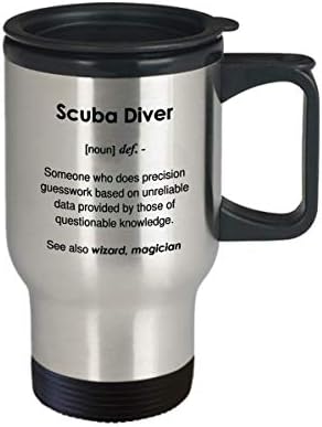 Кафеена Чаша Смешни Scuba Diver Definition - Пътна Чаша на 14 грама
