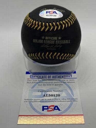 Пийт Роуз Подписа Автограф Официален Представител на MLB Black & Gold Дантела Baseball PSA DNA * 20 Бейзболни топки с