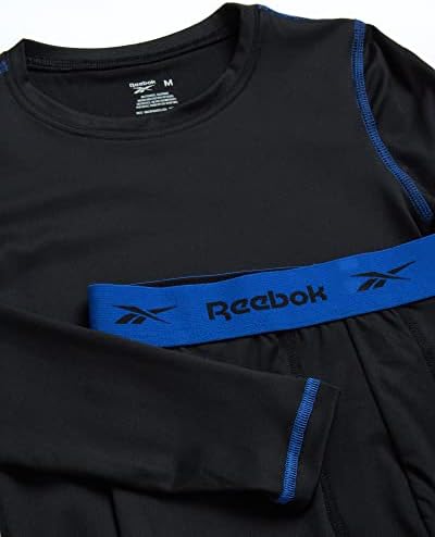 Комплект термобелья Reebok за момчета – Тениска с дълъг ръкав и Гамаши Performance Base Layer (S-L)